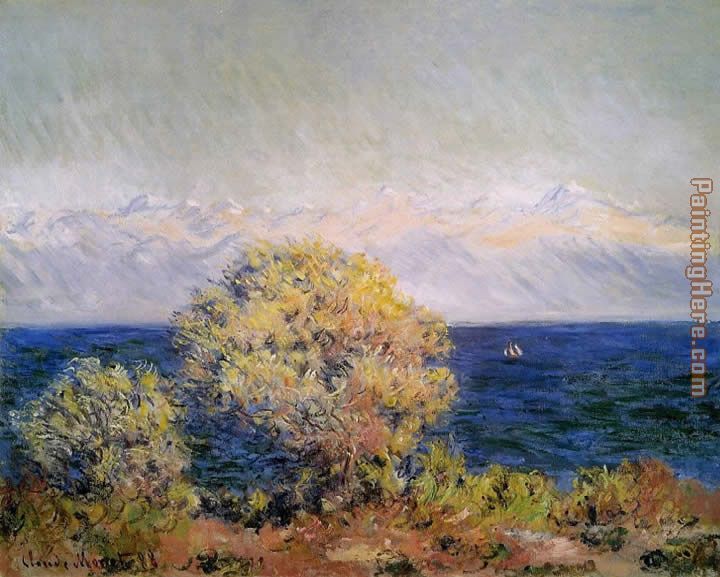At Cap d'Antibes Mistral Wind painting - Claude Monet At Cap d'Antibes Mistral Wind art painting